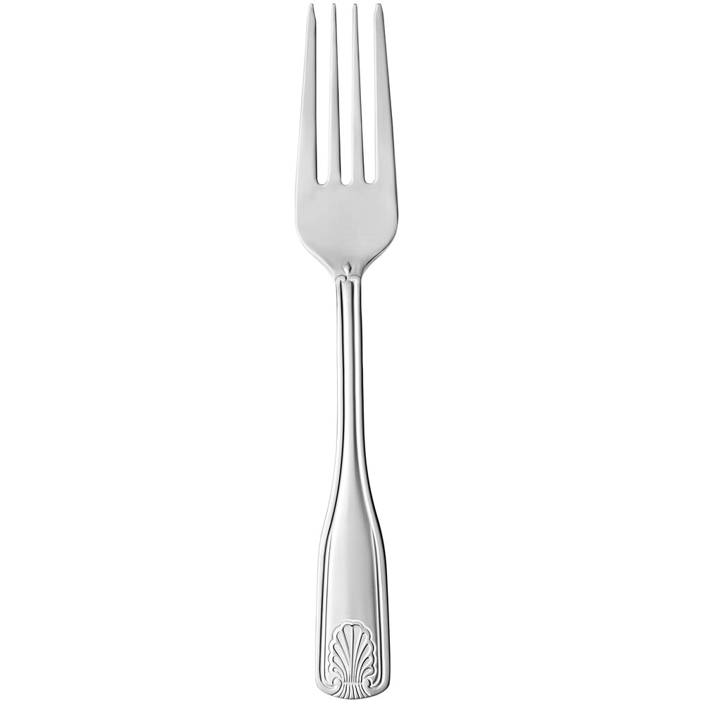 World Tableware 685 038 Coquille 7" 18/0 Stainless Steel Heavy Weight Salad Fork - 36/Case