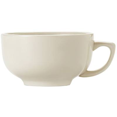 Libbey Porcelana Cream 14 oz. Cream White Porcelain Jumbo Cup