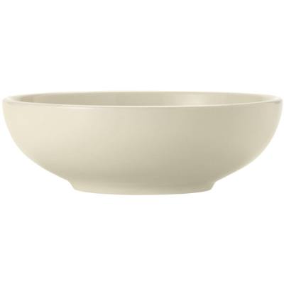 Libbey Porcelana Cream 48 oz. Cream White Coupe Rolled Edge Porcelain Pasta Bowl