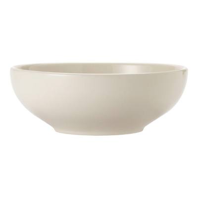 Libbey Porcelana Cream 68 oz. Cream White Rolled Edge Porcelain Pasta Bowl