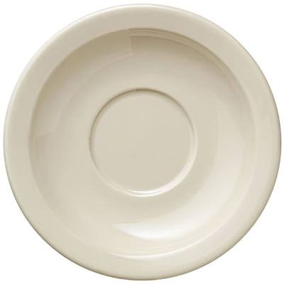 Libbey Porcelana Cream 5 1/2" Cream White Narrow Rim Porcelain Saucer