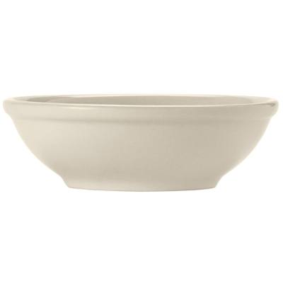 Libbey Porcelana Cream 6.8 oz. Cream White Rolled Edge Porcelain Fruit Bowl