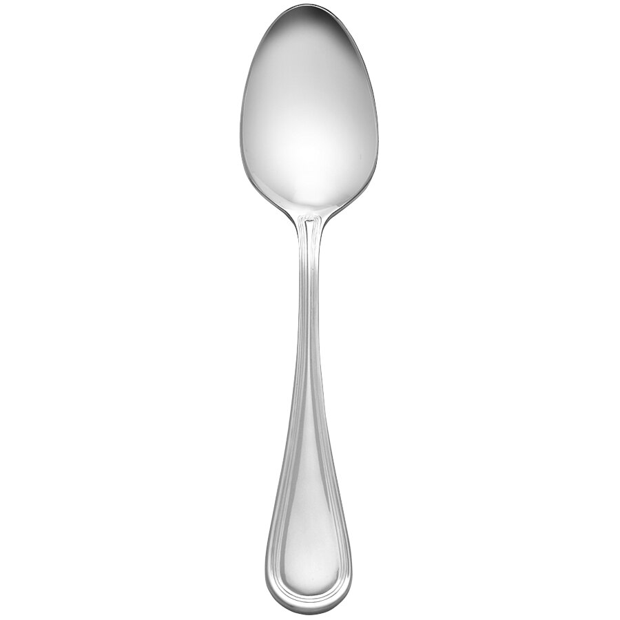 Libbey 774 001 Geneva 6" 18/8 Stainless Steel Extra Heavy Weight Teaspoon - 12/Case
