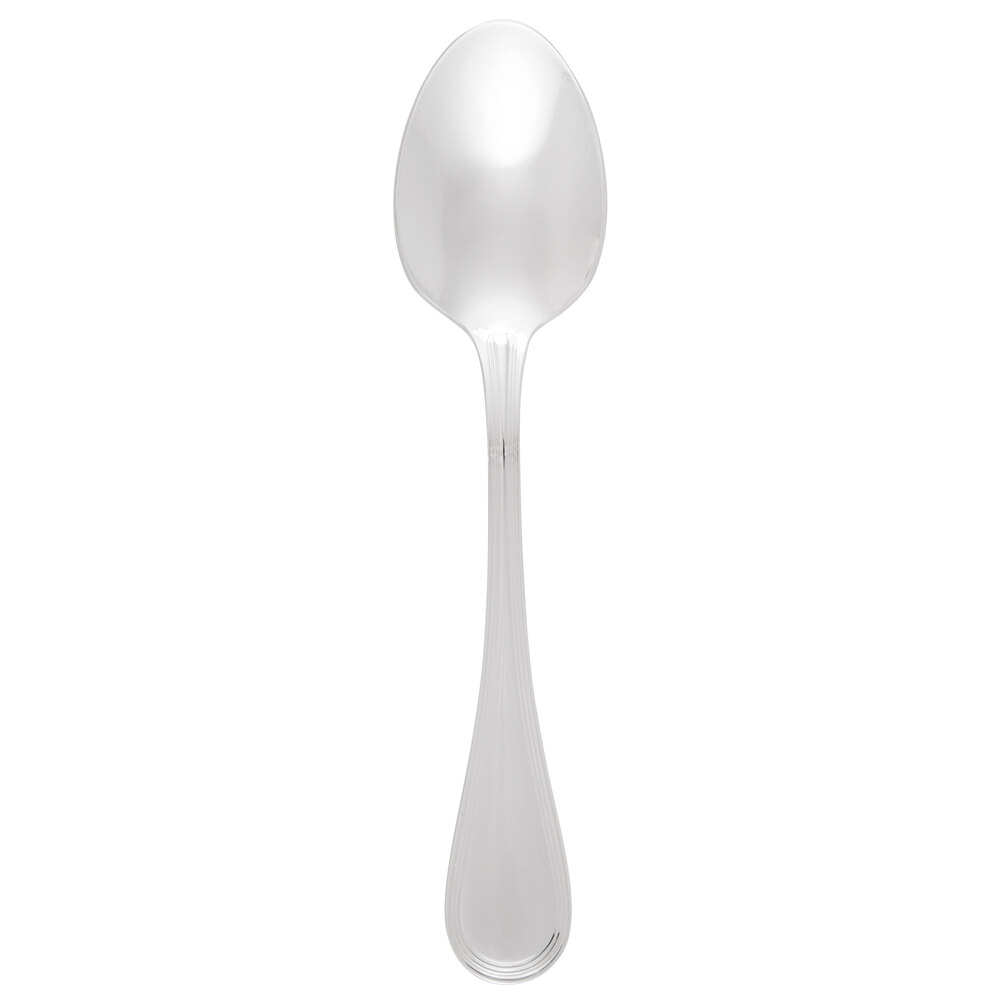 Libbey 774 002 Geneva 7" 18/8 Stainless Steel Extra Heavy Weight Dessert Spoon - 12/Case