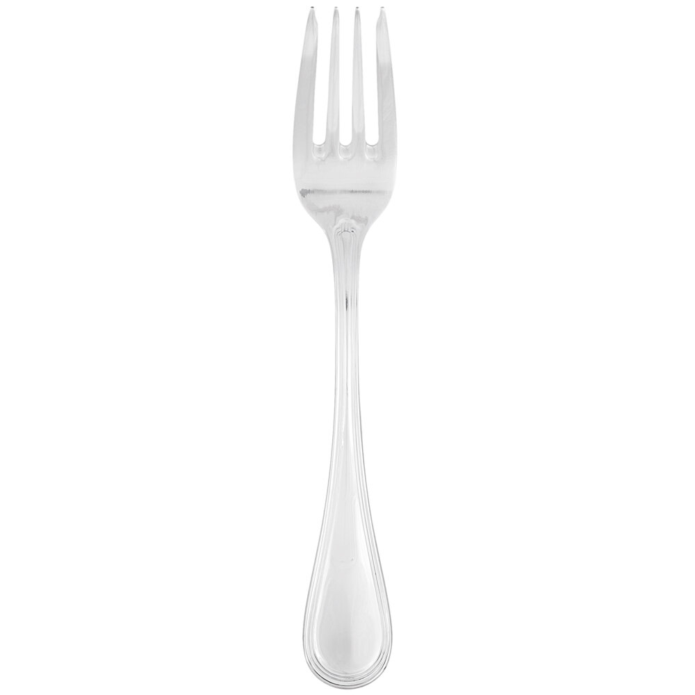 Libbey 774 038 Geneva 7" 18/8 Stainless Steel Extra Heavy Weight Salad Fork - 12/Case