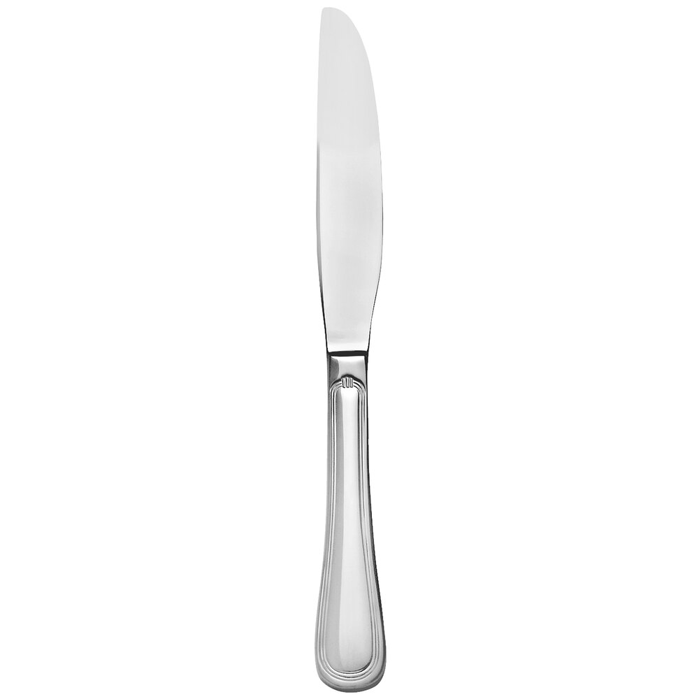 Libbey 774 5501 Geneva 10" 18/8 Stainless Steel Extra Heavy Weight Dinner Knife with Solid Handle - 12/Case