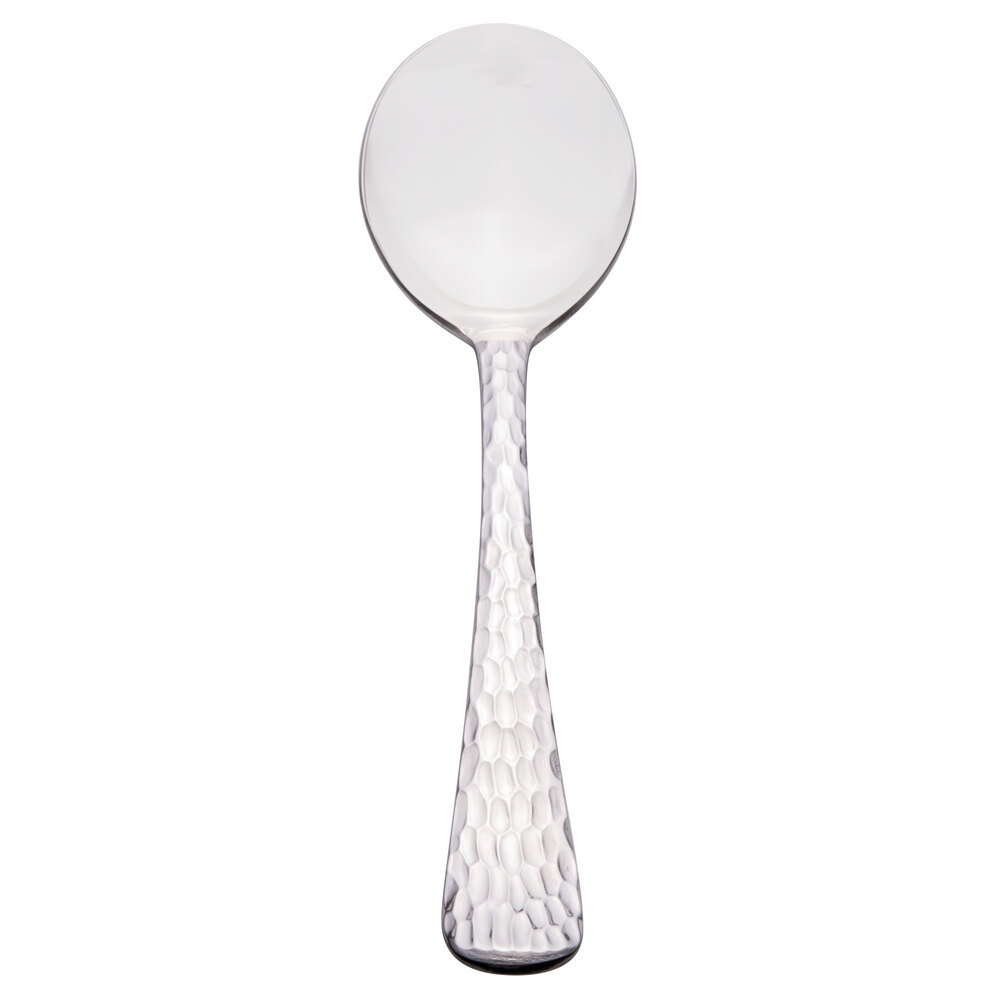 Libbey 794 016 Aspire 7 3/4" 18/0 Stainless Steel Medium Weight Bouillon Spoon - 36/Case