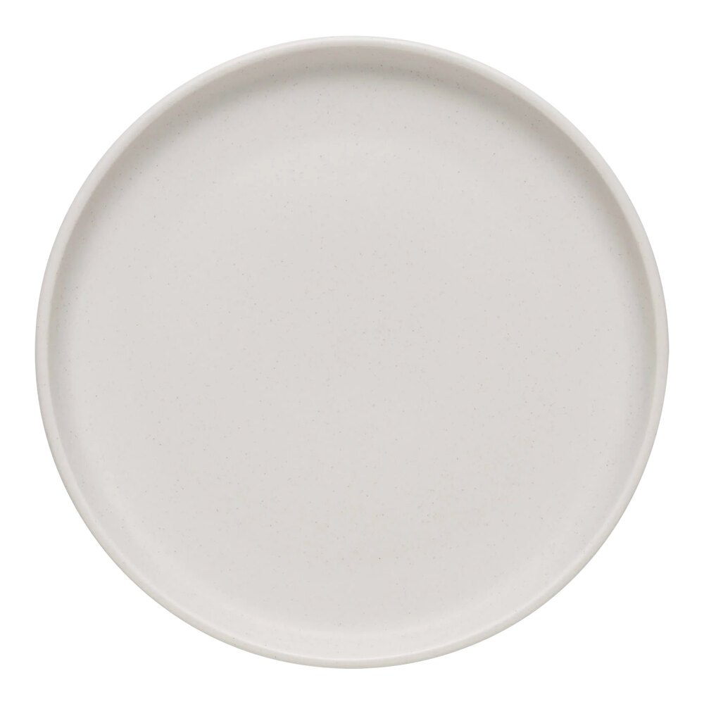 Libbey Driftstone 9" Driftwood Satin Matte Porcelain Flat Coupe Plate - 12/Case