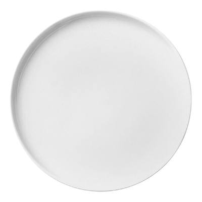 Libbey Porcelana 7 3/4" Round Bright White Porcelain Plate
