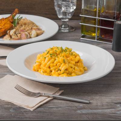 Libbey 840-370-200 Porcelana 20 oz. Bright White Porcelain Pasta Bowl