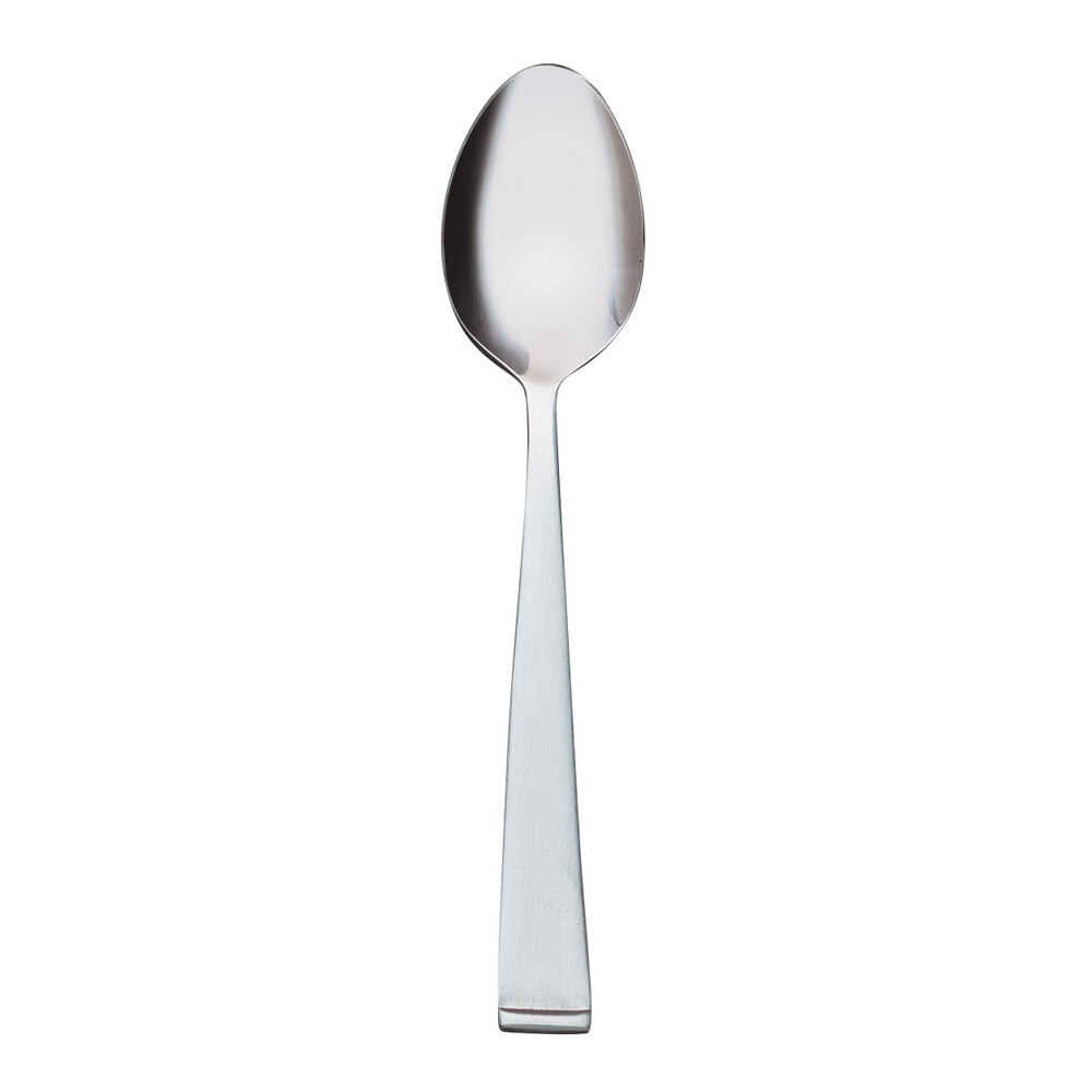 Libbey 858 002 New Charm 6 7/8" 18/0 Stainless Steel Heavy Weight Dessert Spoon - 36/Case