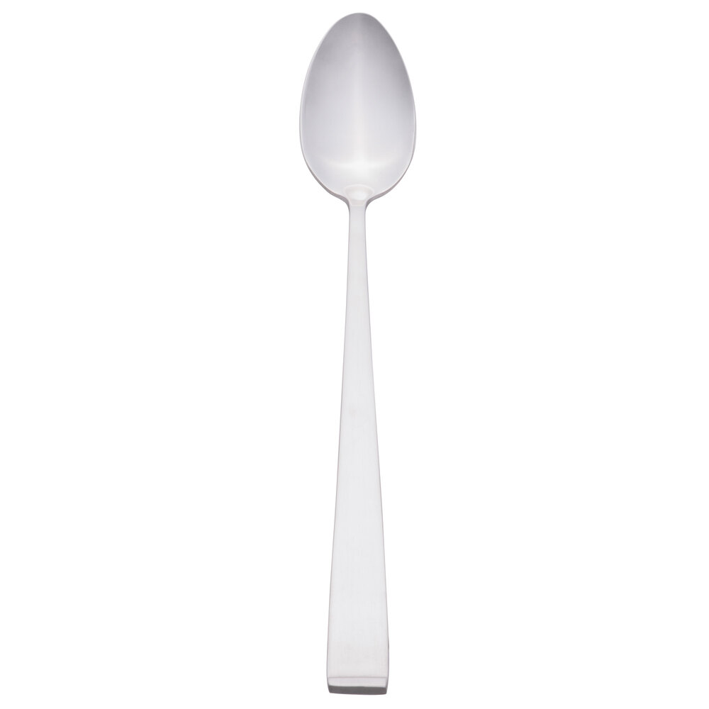 Libbey 858 021 New Charm 7 3/8" 18/0 Stainless Steel Heavy Weight Iced Tea Spoon - 36/Case
