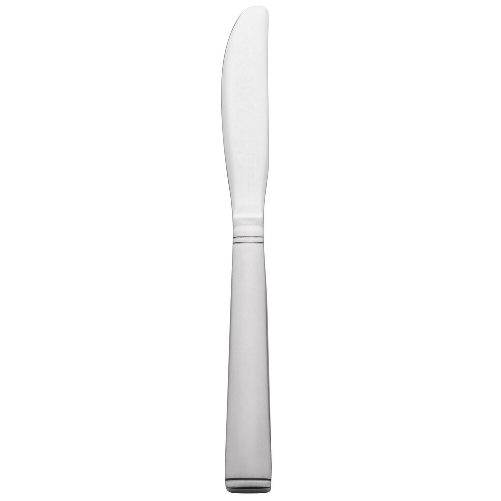 Libbey 858 754 New Charm 7" 18/0 Stainless Steel Heavy Weight Bread and Butter Knife - 36/Case