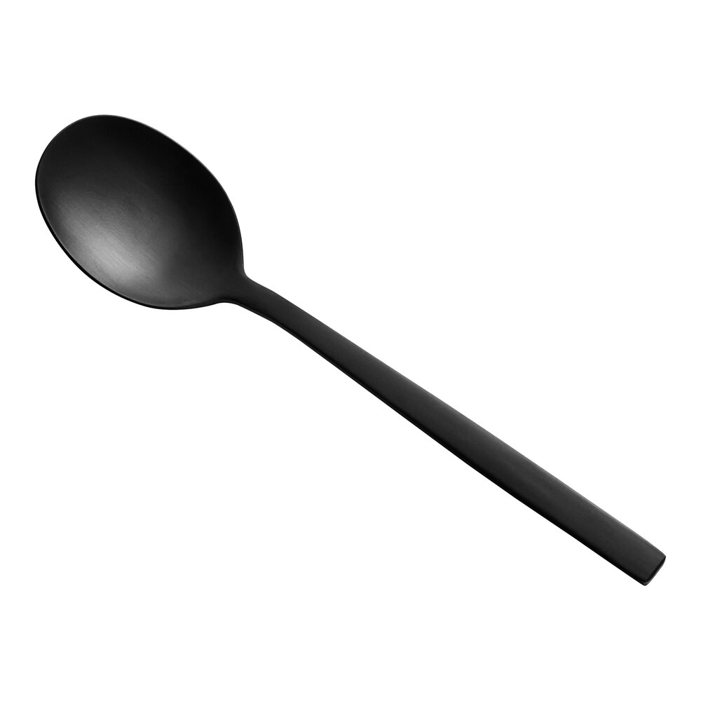 Libbey Elexa Satin Noir 6 1/8" 18/0 Stainless Steel Heavy Weight Teaspoon - 36/Case