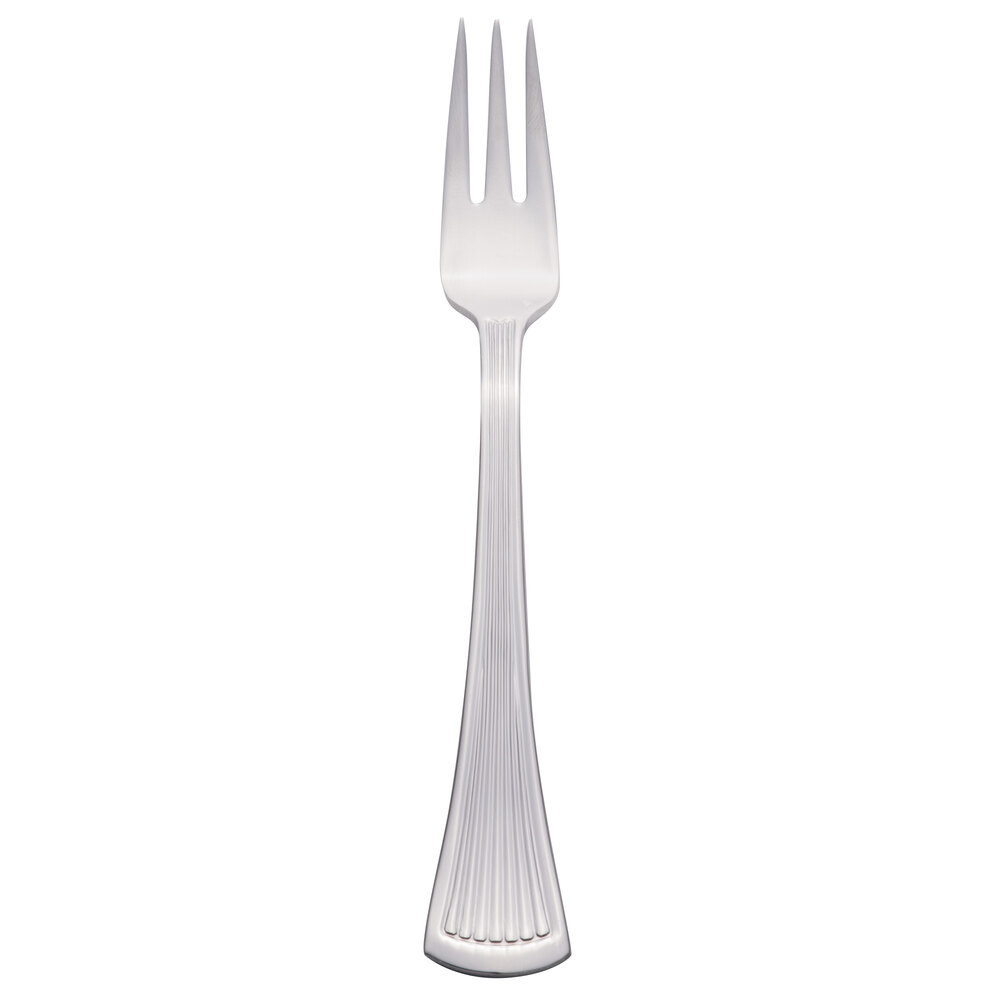 Libbey 881 029 Minuet 6" 18/0 Stainless Steel Heavy Weight Cocktail Fork - 36/Case