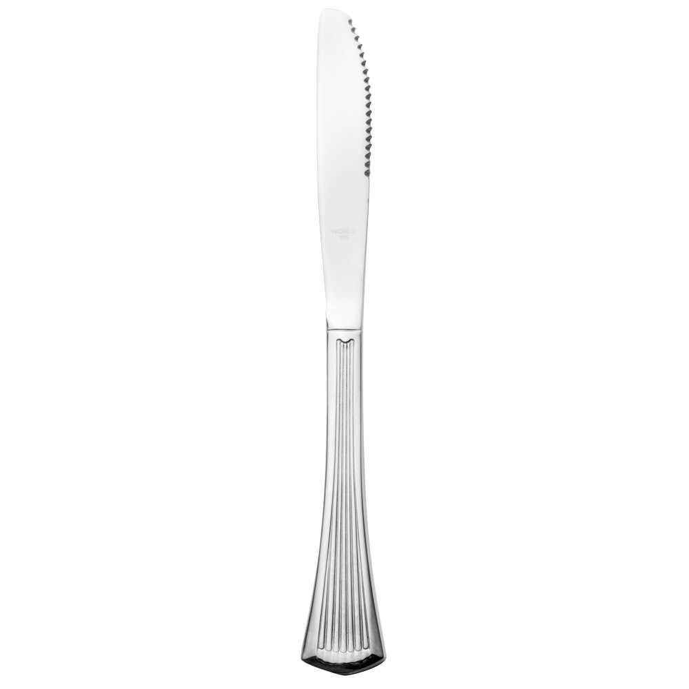 Libbey 881 7922 Minuet 9 1/4" Stainless Steel Steak Knife with Solid Handle - 36/Case