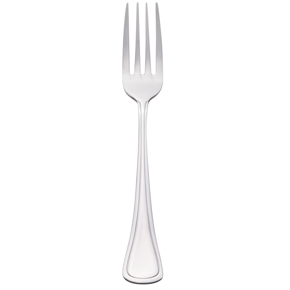 Libbey 888 039 Masterpiece 8 1/4" 18/0 Stainless Steel Heavy Weight European Dinner Fork - 36/Case