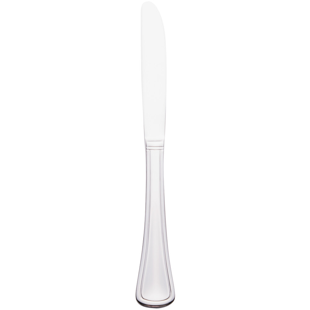 Libbey 888 7922 Masterpiece 9" 18/0 Stainless Steel Heavy Weight Solid Handle Dinner Knife with Fluted Blade - 36/Case