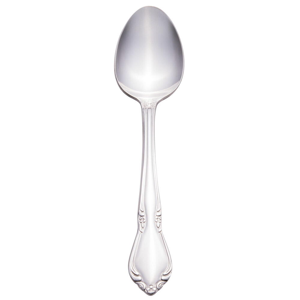Libbey 901 002 Lady Astor 6 7/8" 18/0 Stainless Steel Heavy Weight Dessert Spoon - 36/Case