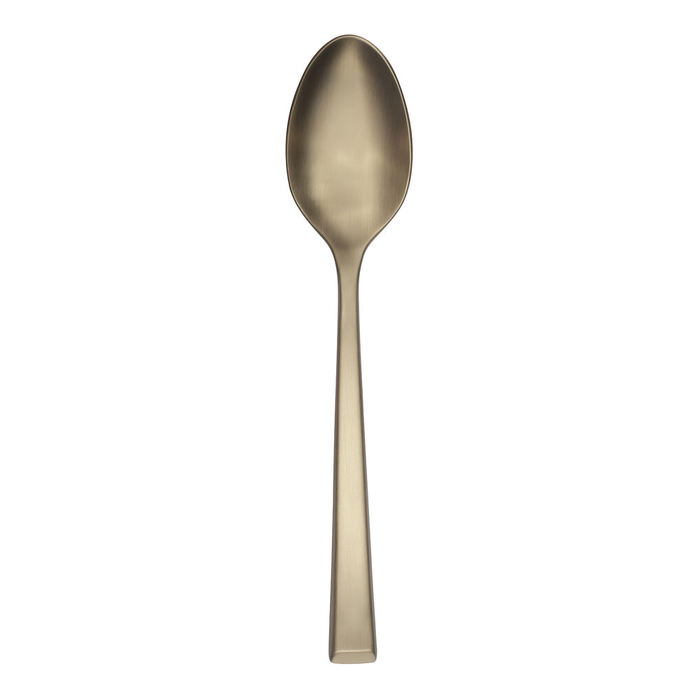 Reserve by Libbey Santorini Gold 7 1/4" 18/10 Stainless Steel Extra Heavy Weight Dinner Spoon - 12/Case
