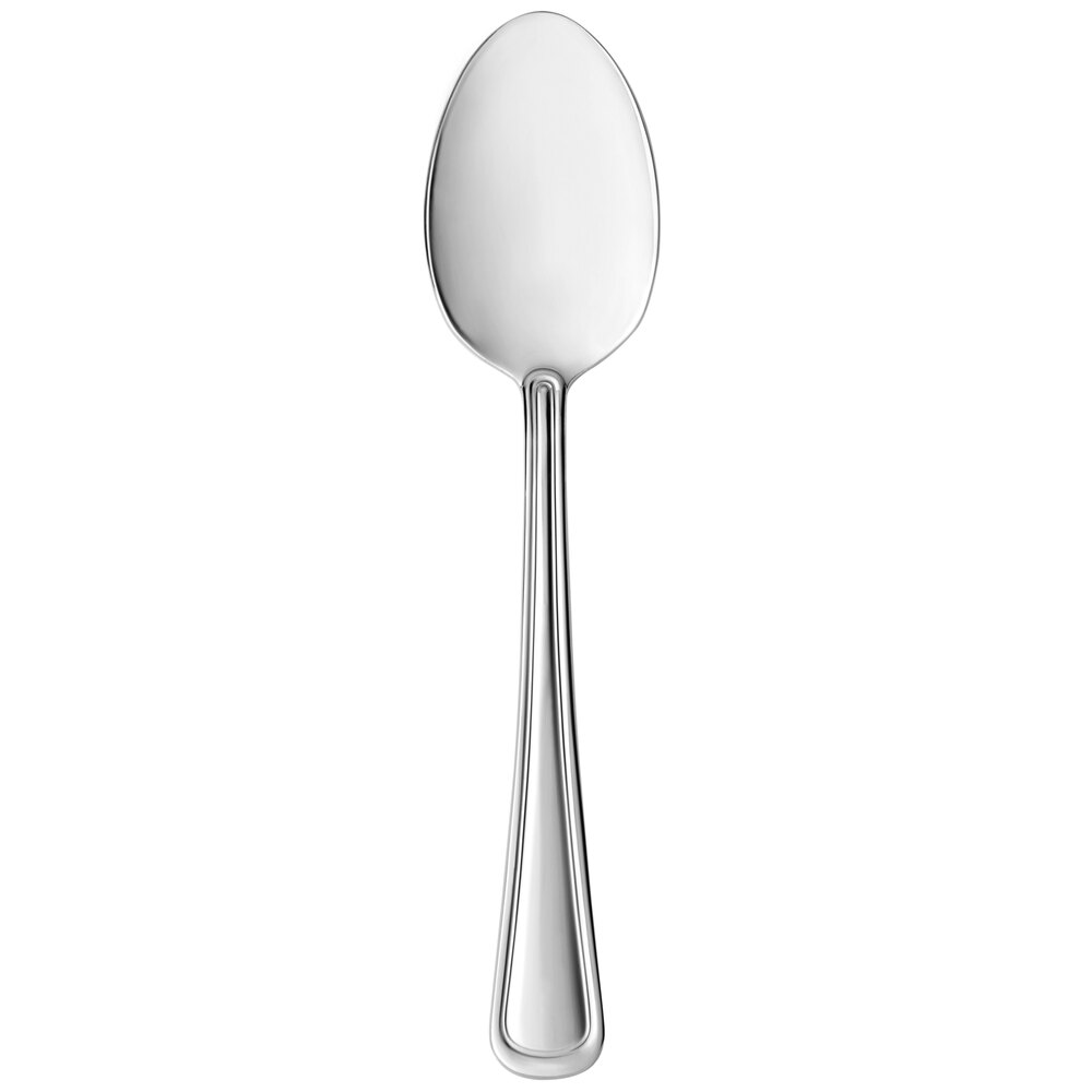 Libbey 918 002 Classic Rim 7 1/8" 18/0 Stainless Steel Heavy Weight Dessert Spoon - 36/Case