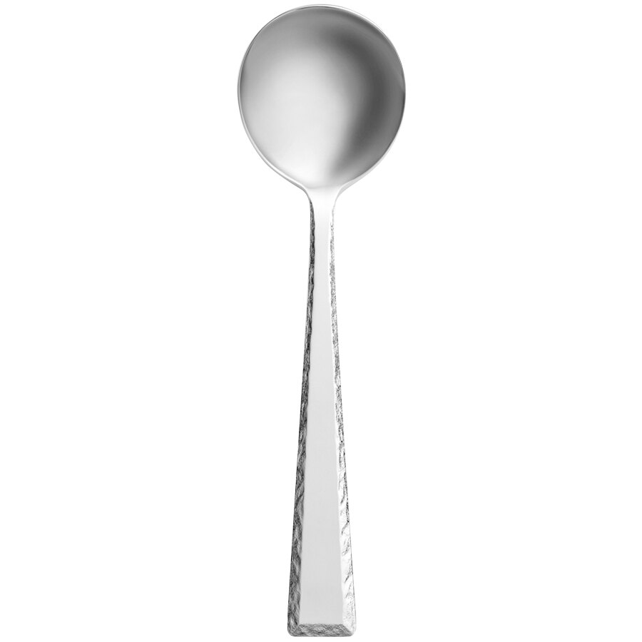 Libbey 926 016 Conde 18/8 Extra Heavy Weight Stainless Steel 6 1/8" Bouillon Spoon - 12/Case