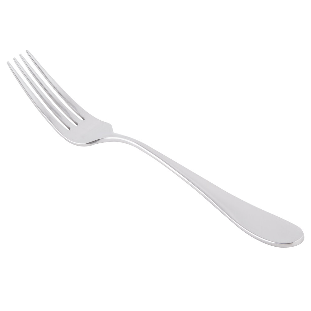 Reserve by Libbey 927 027 Santa Cruz 8 1/8" 18/10 Stainless Steel Extra Heavy Weight Dinner Fork - 12/Case