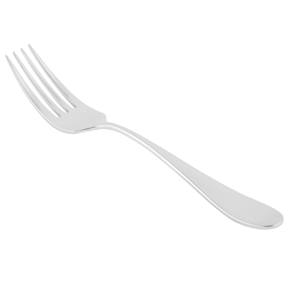 Reserve by Libbey 927 038 Santa Cruz 7 1/8" 18/10 Stainless Steel Extra Heavy Weight Salad Fork - 12/Case