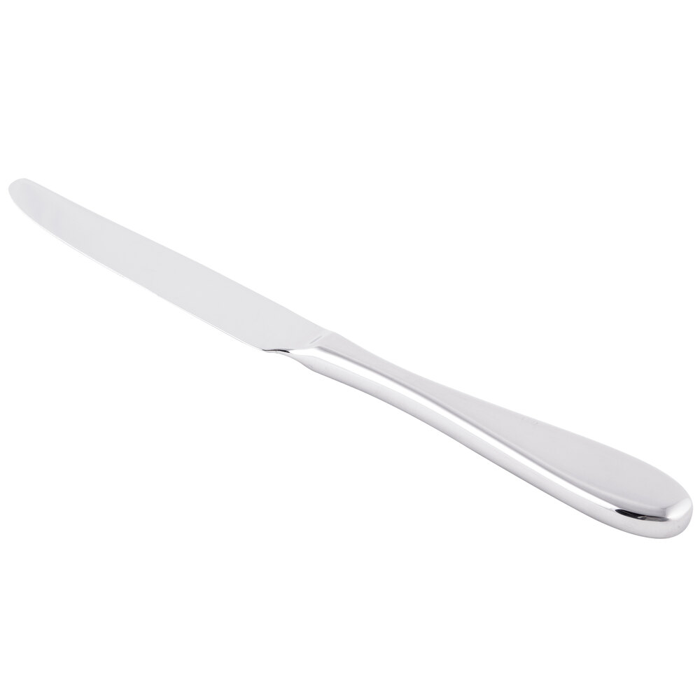 Reserve by Libbey 927 5921 Santa Cruz 9 1/4" 18/10 Stainless Steel Extra Heavy Weight Dinner Knife - 12/Case