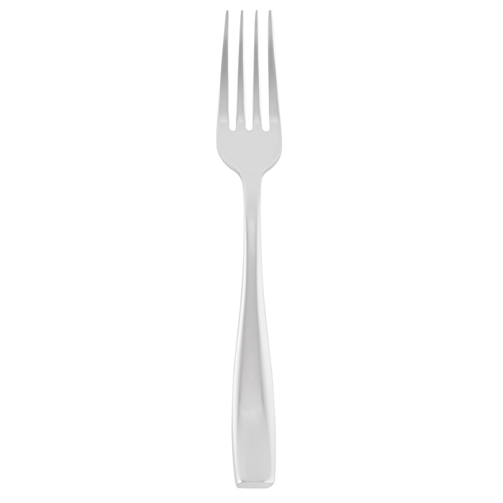 Libbey 929 038 Quartet 7 1/4" 18/8 Stainless Steel Extra Heavy Weight Dessert / Salad Fork - 12/Case