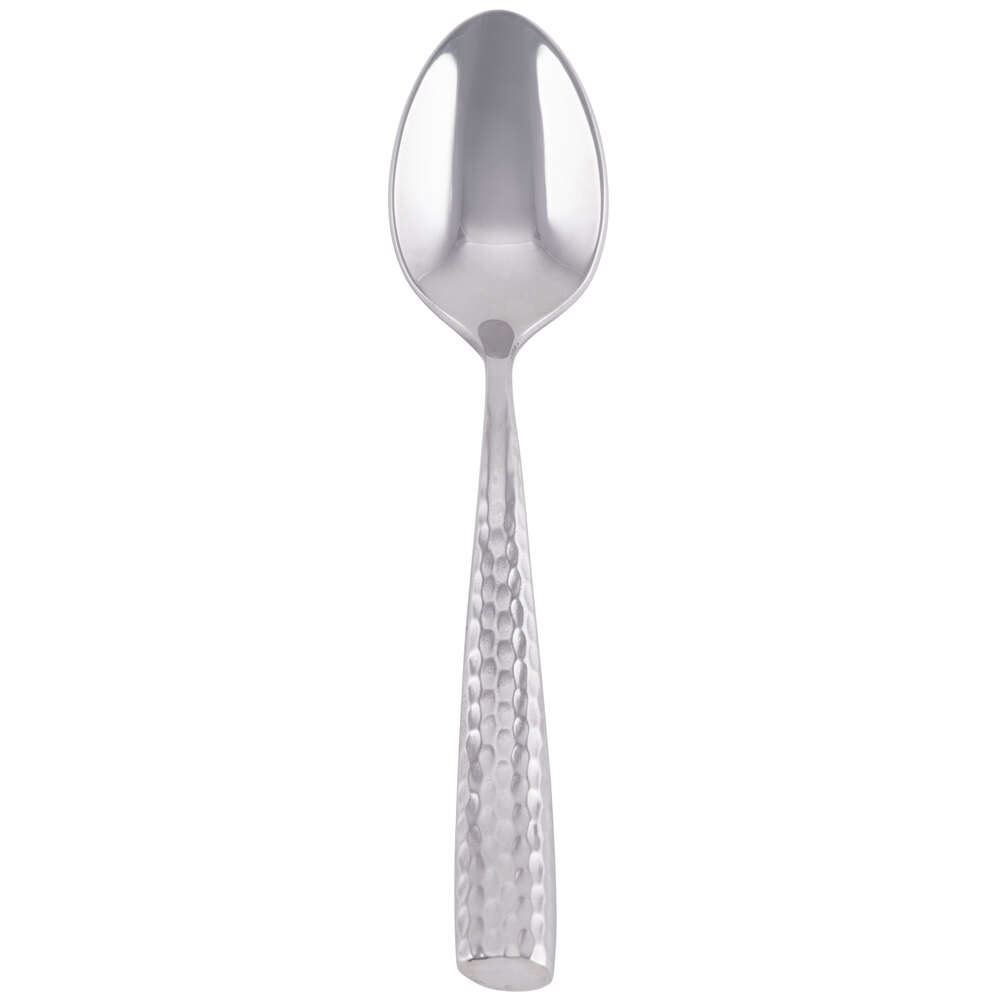 Libbey 931 007 Chivalry 18/8 Extra Heavy Weight Stainless Steel 4 3/8" Demitasse Spoon - 12/Case