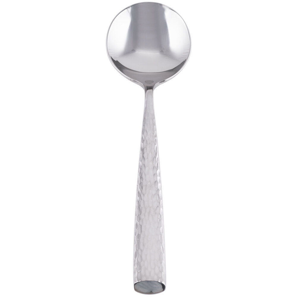 Libbey 931 016 Chivalry 18/8 Extra Heavy Weight Stainless Steel 6 5/8" Bouillon Spoon - 12/Case