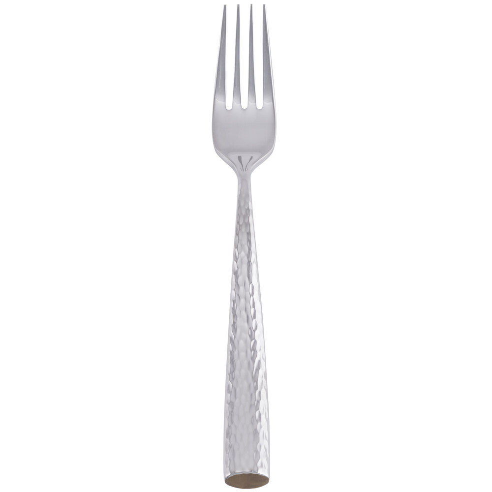 Libbey 931 038 Chivalry 18/8 Extra Heavy Weight Stainless Steel 7 3/8" Dessert / Salad Fork - 12/Case