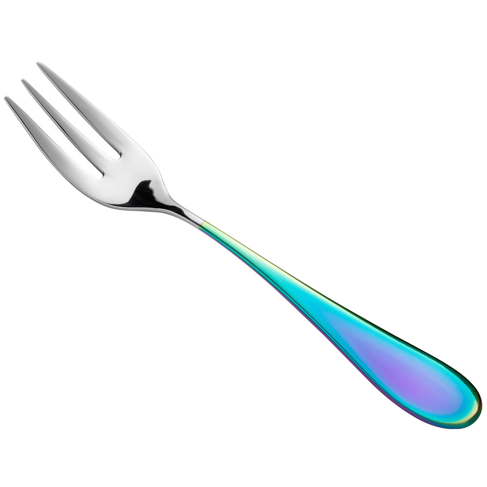 Reserve by Libbey 933 029 Santa Cruz Chroma 6 1/8" 18/10 Stainless Steel Extra Heavy Weight Cocktail Fork - 12/Case