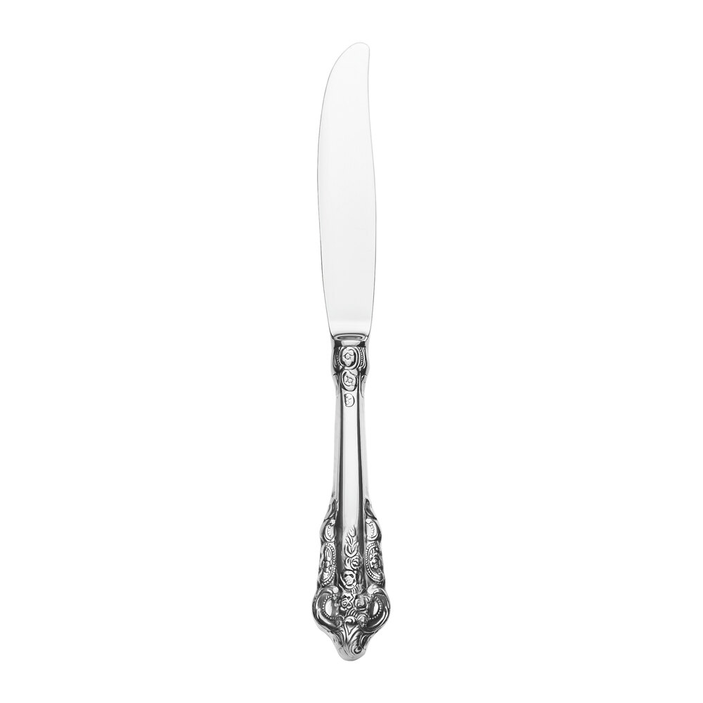 Reserve by Libbey 935 2701 Giovanni 9 1/2" 18/10 Stainless Steel Extra Heavy Weight Dinner Knife - 12/Case