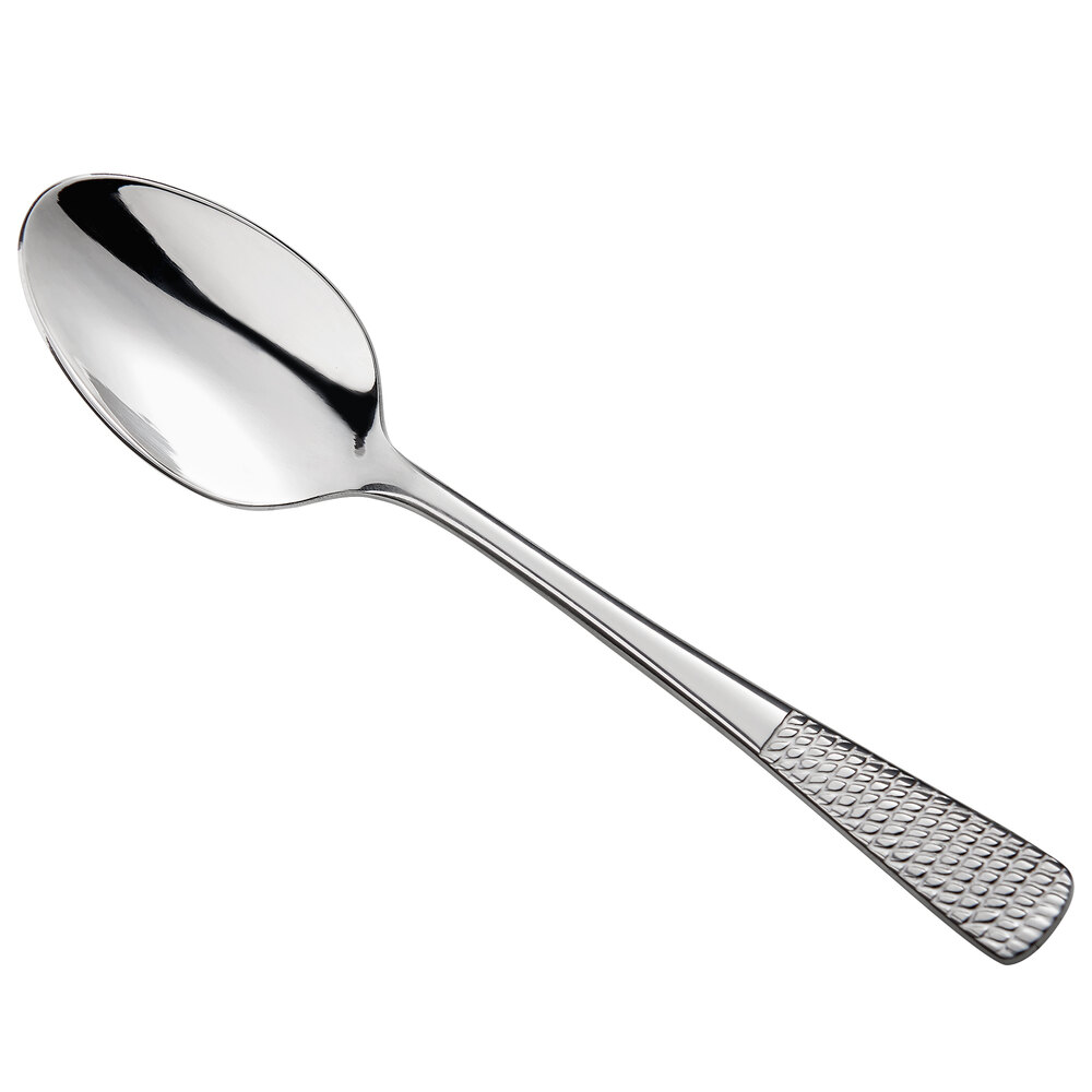 Reserve by Libbey 936-007 Bayside 4 1/2" 18/10 Stainless Steel Extra Heavy Weight Demitasse Spoon - 12/Case