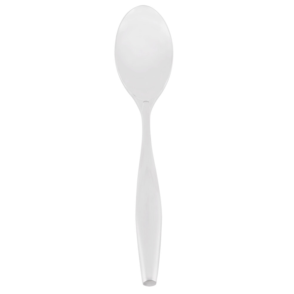 Libbey 937 002 Slenda 7 3/4" 18/8 Stainless Steel Extra Heavy Weight Dessert Spoon - 36/Case