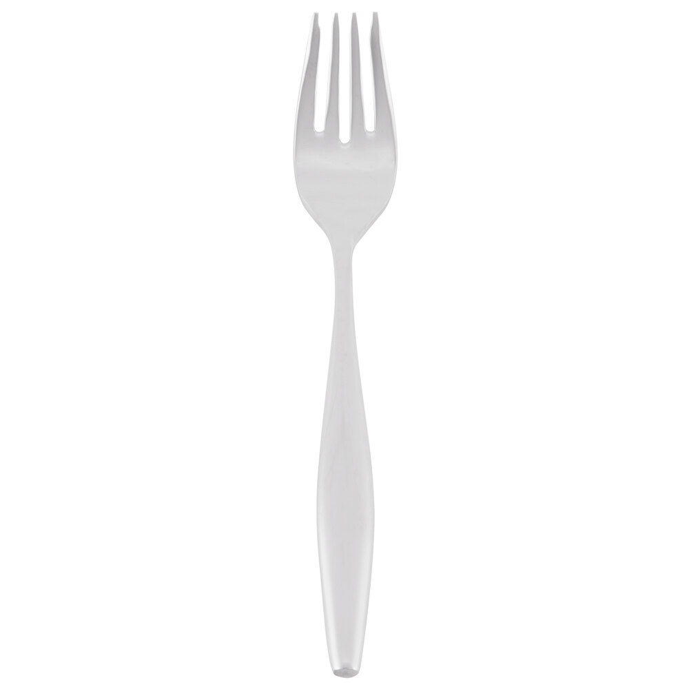 Libbey 937 038 Slenda 7 1/8" 18/8 Stainless Steel Extra Heavy Weight Utility / Dessert Fork - 36/Case