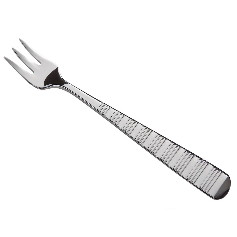 Reserve by Libbey 938-029 Galileo 5 7/8" 18/10 Stainless Steel Extra Heavy Weight Cocktail Fork - 12/Case