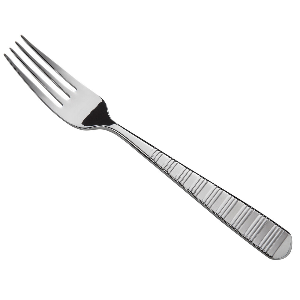 Reserve by Libbey 938-030 Galileo 8 1/8" 18/10 Stainless Steel Extra Heavy Weight Dinner Fork - 12/Case