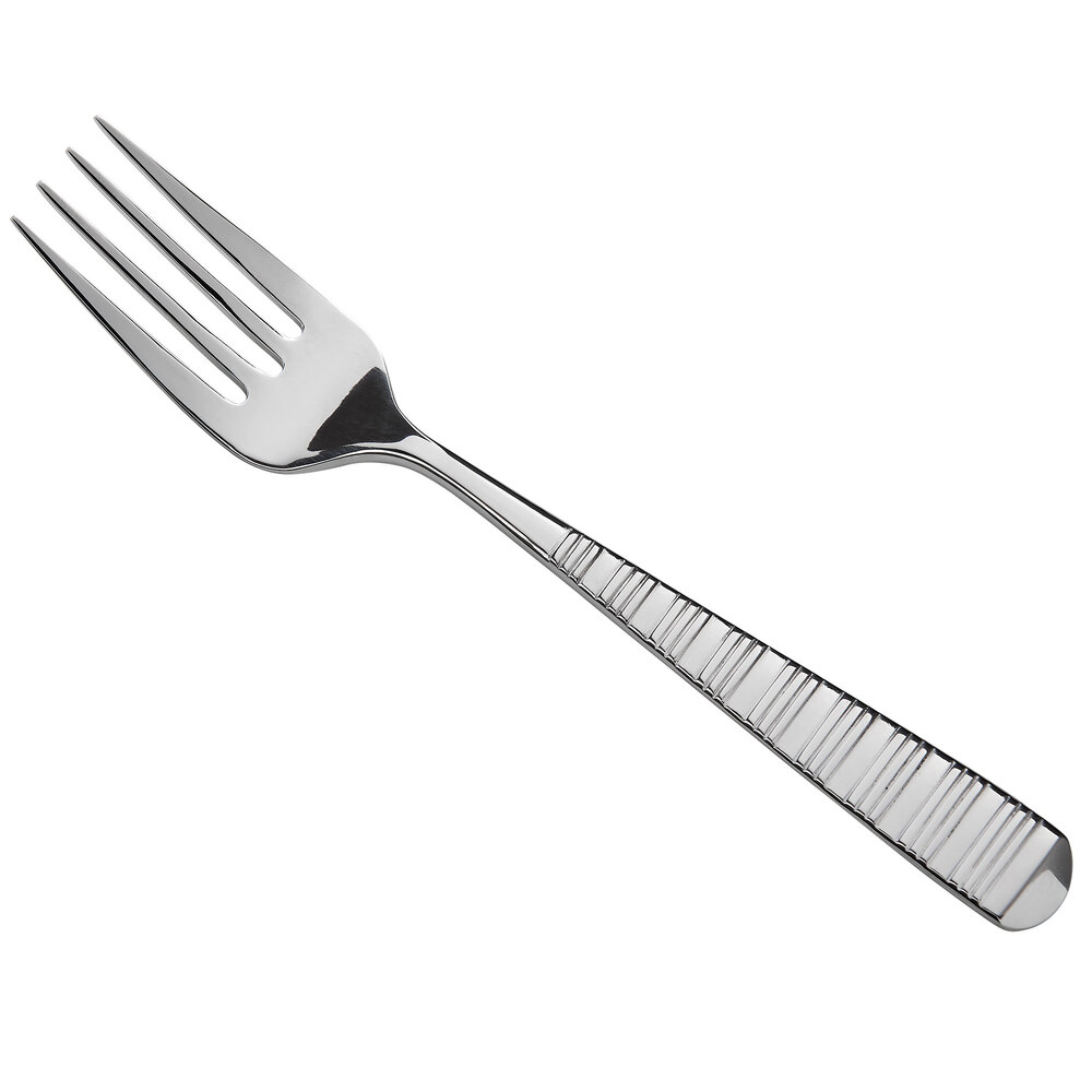Reserve by Libbey 938-038 Galileo 7 1/8" 18/10 Stainless Steel Extra Heavy Weight Salad Fork - 12/Case