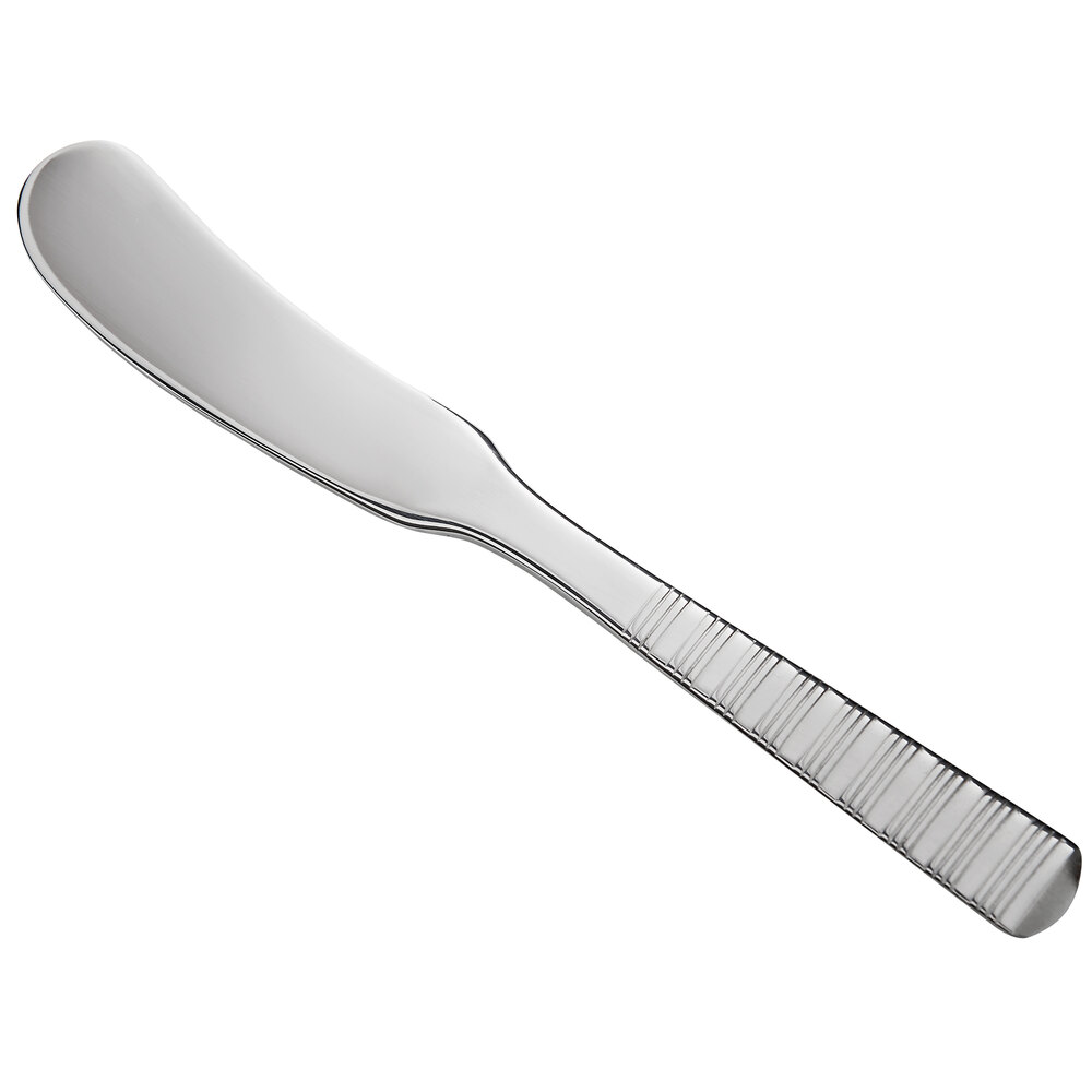 Reserve by Libbey 938-053 Galileo 6 1/4" 18/10 Stainless Steel Extra Heavy Weight Butter Spreader - 12/Case