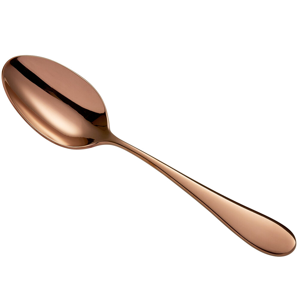 Reserve by Libbey 939 002 Santa Cruz Copper 7 1/8" 18/10 Dessert Spoon - 12/Case
