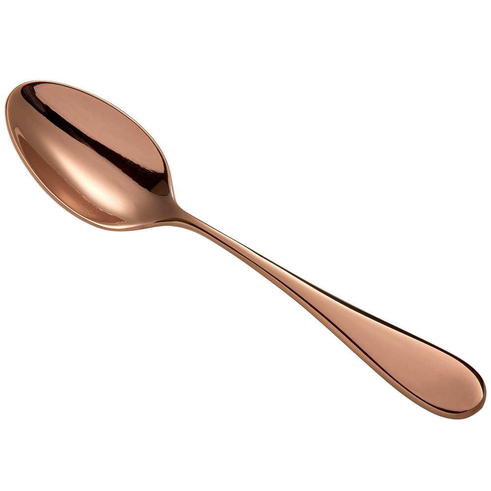 Reserve by Libbey 939 007 Santa Cruz Copper 4 3/8" 18/10 Demitasse Spoon - 12/Case