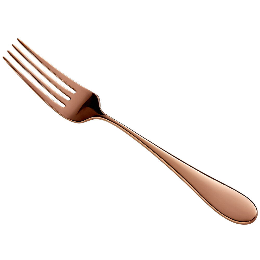 Reserve by Libbey 939 027 Santa Cruz Copper 8 1/8" 18/10 Dinner Fork - 12/Case