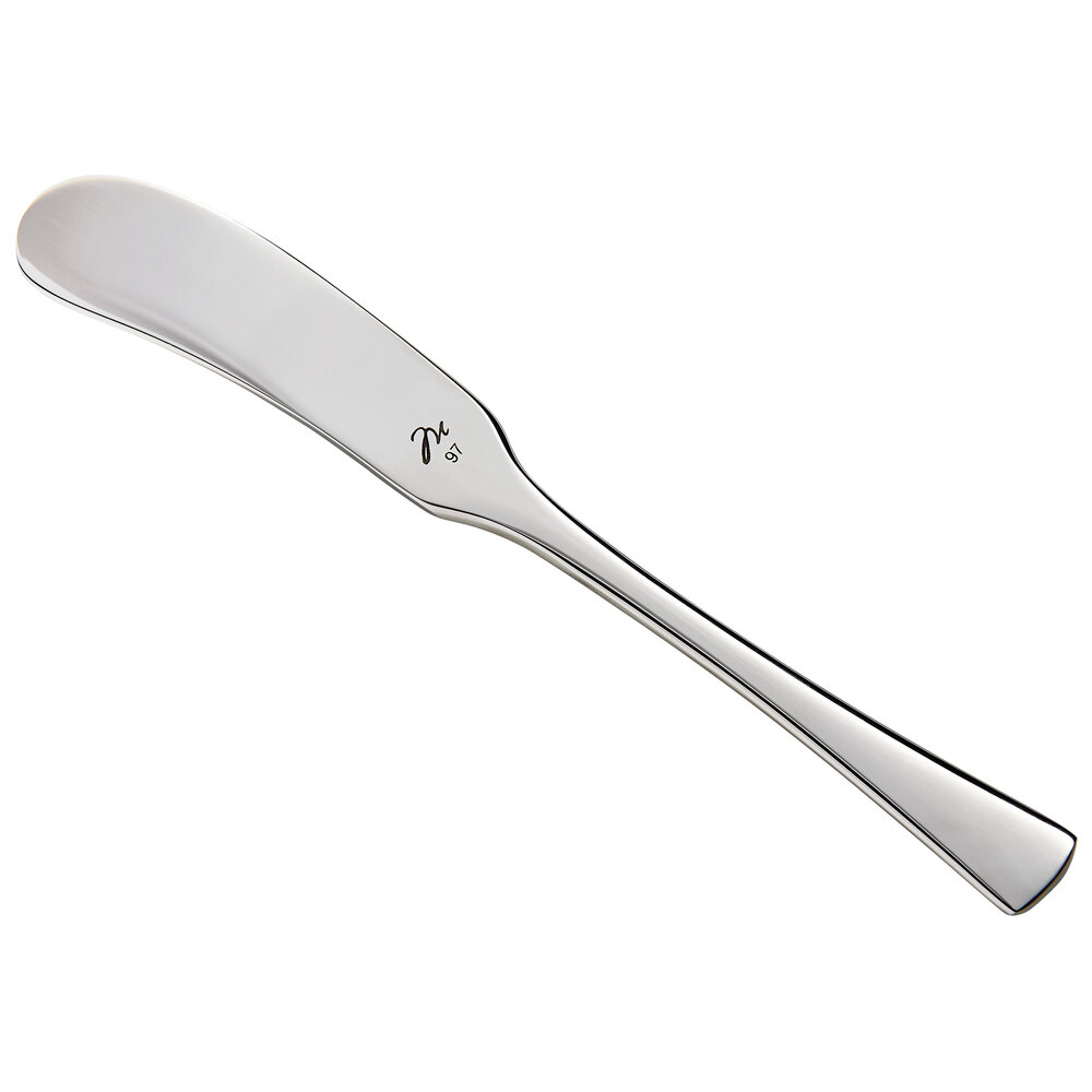 Reserve by Libbey 944-053 Lucine 6 1/2" 18/10 Stainless Steel Extra Heavy Weight Butter Spreader - 12/Case