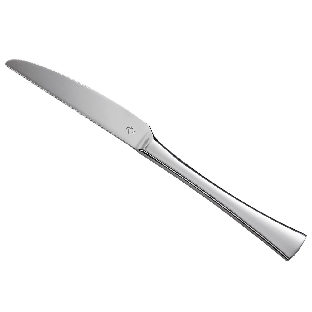 Reserve by Libbey 944-5501 Lucine 9 3/4" 18/10 Stainless Steel Extra Heavy Weight Dinner Knife - 12/Case