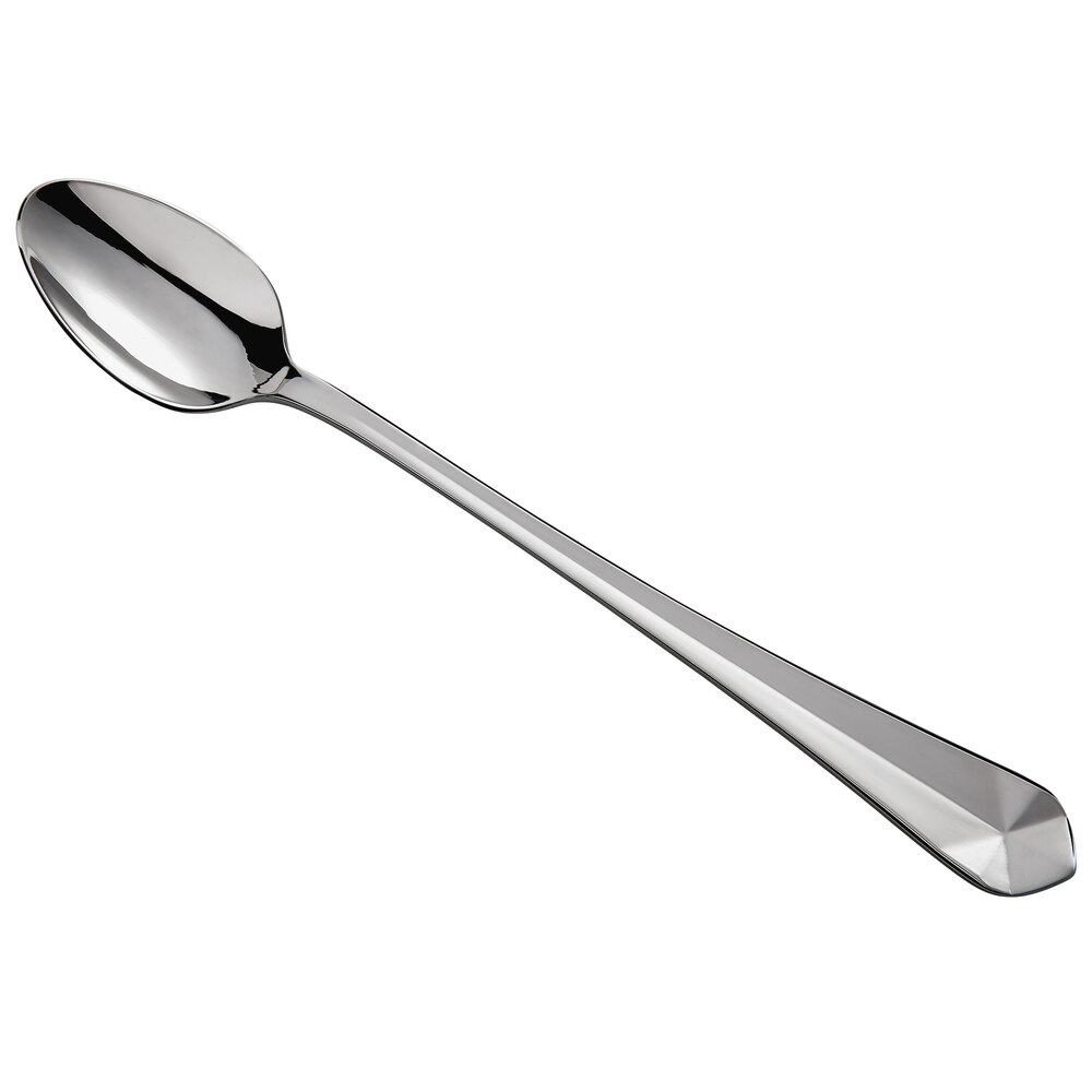 Reserve by Libbey 945-021 Audrey 7 5/8" 18/10 Stainless Steel Extra Heavy Weight Iced Tea Spoon - 12/Case