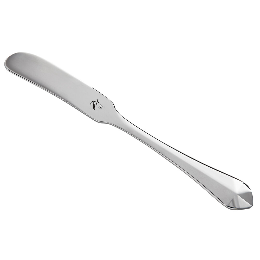 Reserve by Libbey 945-053 Audrey 6 1/4" 18/10 Stainless Steel Extra Heavy Weight Butter Knife - 12/Case