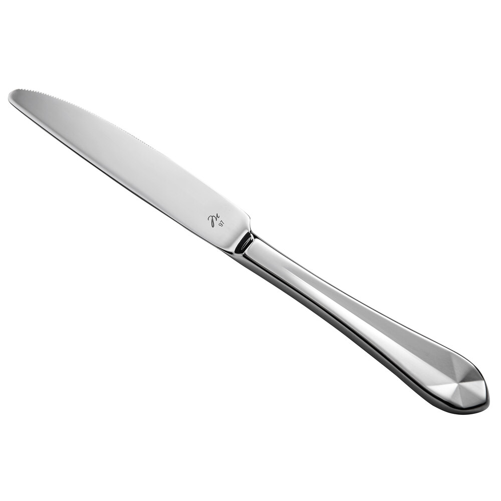 Reserve by Libbey 945-2701 Audrey 9 1/4" 18/10 Stainless Steel Extra Heavy Weight Dinner Knife - 12/Case